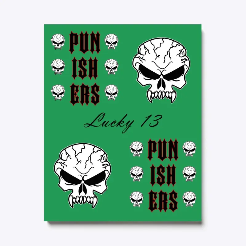 Punishers "Lucky 13" Canvas Art